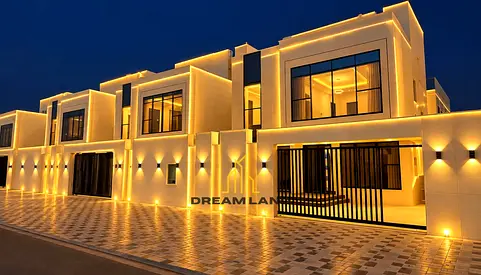 4-Bedroom Villa for Sale in Al Helio, Ajman Villa for Sale in Al Helio The kitchen is equipped with essential appliances and connects directly to th