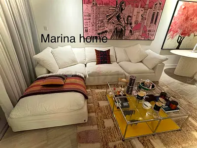 Linen fabric marina home Luscious sofa