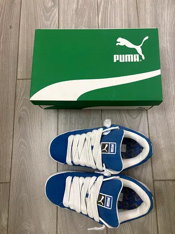 Blue Puma suede xl  sneakers - lightly used, size 46 EU