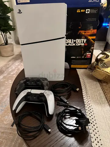 Used 32h ONLY PlayStation Console Digital Edition 1TB – Excellent Condition | 2 Controllers + Game