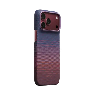PITAKA iPhone 18 Pro Max Edge Case - Twilight/Burgundy PitaTap