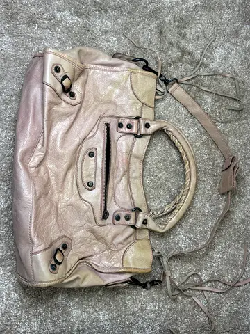 Balenciaga le city Light beige leather handbag with shoulder strap