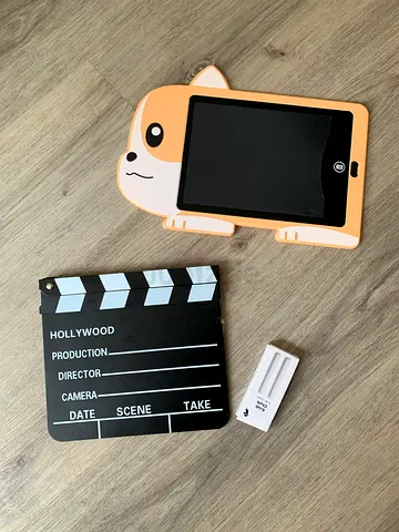 Kids Toy Movie Clapboard and Play Tablet Set (lightweight, used)