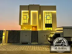 For rent in Al Zahia: 4 master bedrooms, men's majlis, family room, kitchen, and maid's room
