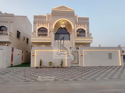 Luxury 6-bedroom villa for sale in Ajman – 4,100 sq. ft. built-up area with a roof terrace and spacious parking | Freehold, all-inclusive.