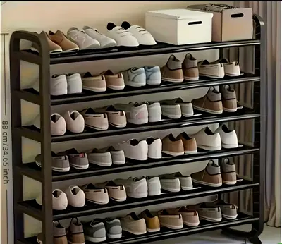 Shoe Rack Organizer - Holds Multiple Pairs, Good Condition