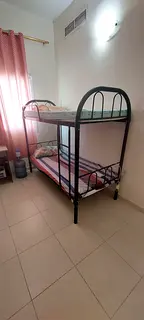 Bed space available in a building with attached bathroom