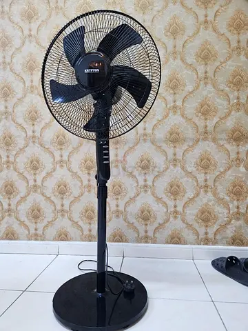 Krypton Black Pedestal Standing Fan - Good Working Condition