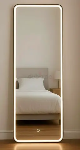 Full-Length LED Smart Mirror with Touch Control - Floor Standing