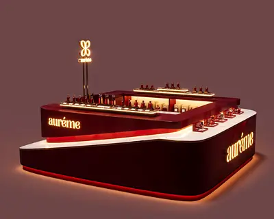 Luxury Mall Perfume Kiosk + Free 3D Visuals | Fragrance