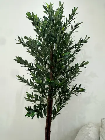 Tall artificial olive tree