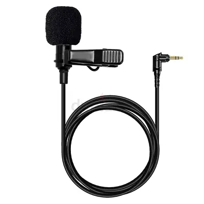 Lavalier Clip-on Lapel Microphone with 3.5mm Jack - Compact Condenser Mic