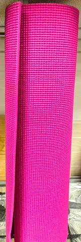 Pink non-slip yoga mat