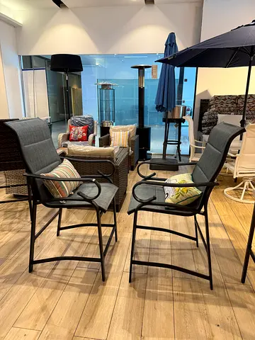 Crestridge 2 pack Steel Sling Stationary Balcony Set