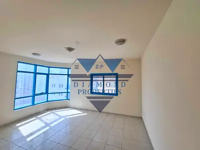 NO DEPOSIT..VERY HOT OFFER CHEAPLY RENT SPACIOUS FLAT 1BHK CANTRAL AC CANTRAL GAS JUST IN 30K IN AL QASIMIA GOOD LOCATION FAMILY BUILDING