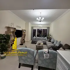 Sea view. Luxury apartment, second occupant. Two bedrooms, living room, and open balcony. Ajman Corn