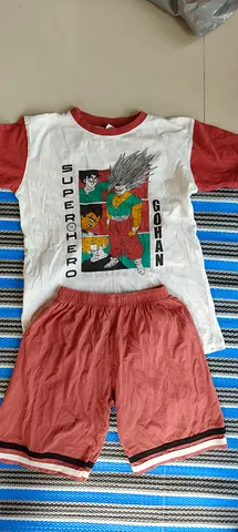 Kids Dragon Ball Z 'Gohan' T-shirt and Shorts Set - Size S Kids