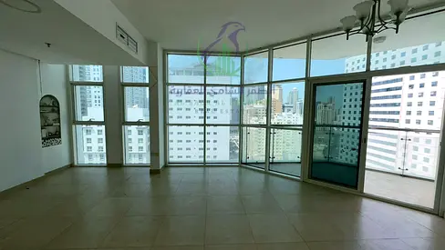 Three BHK in Al Taawun modern tower panoramic views balcony wardrobes laundry And maid’s room free parking 4 or 6 cheques Dubai Exit.