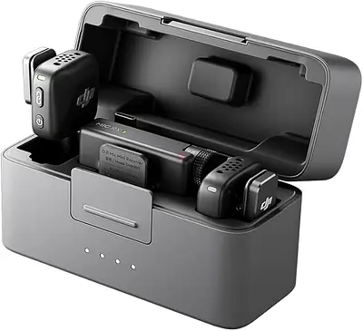 DJI Wireless Microphone System (2TX + 1RX) with Charging Case