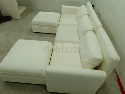 Ikea vallentuna original leather storage sofa
