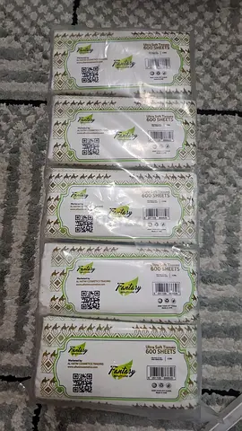 Pack of 5 Facial Tissue Boxes - Unopened