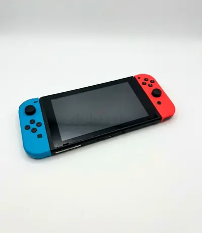 Nintendo Switch Console with Neon Joy‑Cons - Good Condition