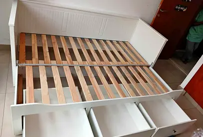 Ikea hamnes day bed with 2 mattress and 3