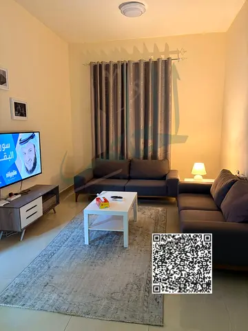 Furnished one-bedroom apartment with a living room in Al Rawda, Ajman.