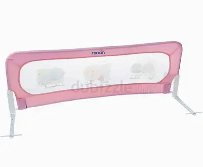 Moon Bed Rail Guard - Pink Adjustable Safety Rail for Toddler Bed