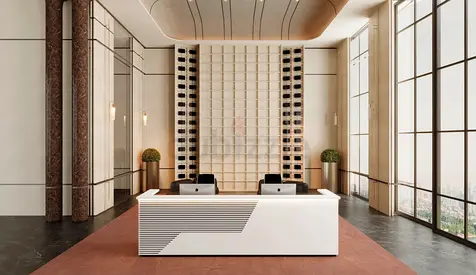 ✨ Lina Large Reception Desk | Modern Reception Furniture