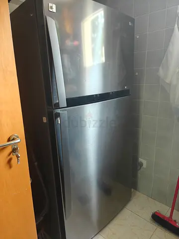 Used stainless steel top-freezer refrigerator - good working order