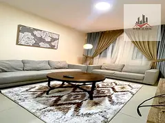 Sharjah, Al Majaz 3, fully furnished super deluxe apartment: one bedroom, living room, kitchen, bath