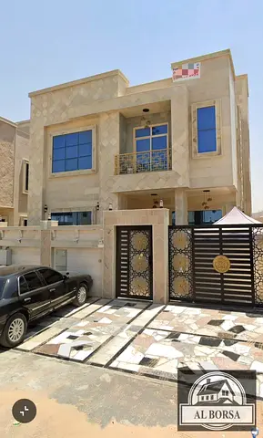 🏡✨ Fully furnished villa for rent in Al Zahia – Ajman ✨🏡 (Ground floor + First floor + Roof) – 6 bedrooms, plus a majlis and a spacious family livin