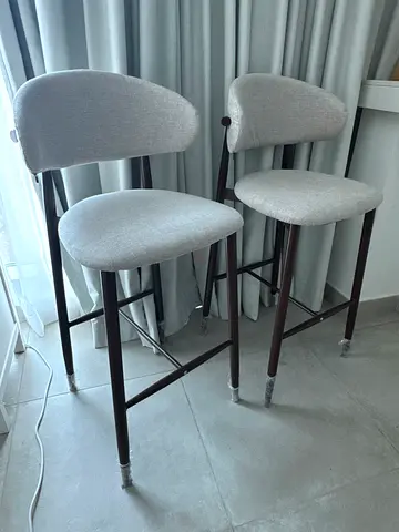 Set of 2 new modern bar stools.