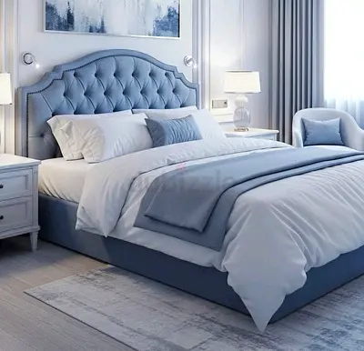 Elegant modern 160*200 queen size tufted Bed