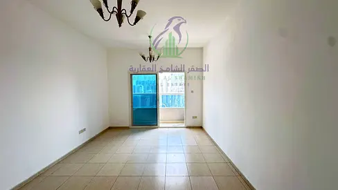 شقة غرفتين وصالة للايجار السنوي في منطقة الممزر الشارقة جيم ومسبح مجاني بلكونة اطلالة مفتوحة مساحة واسعة تشطيب حديث موقع متميز