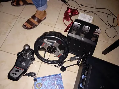 Logitech Driving Force GT wheel + pedals and shifter set (used)