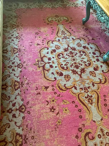 Pink Oriental-Style Area Rug