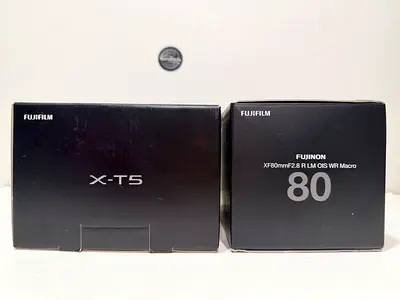 Brand New Fujifilm X-T5 Body + XF 80mm f/2.8 R LM OIS WR Macro Lens