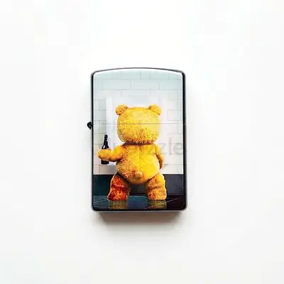 Zippo-style Lighter with Teddy Bear Graphic - UNUSED - 207