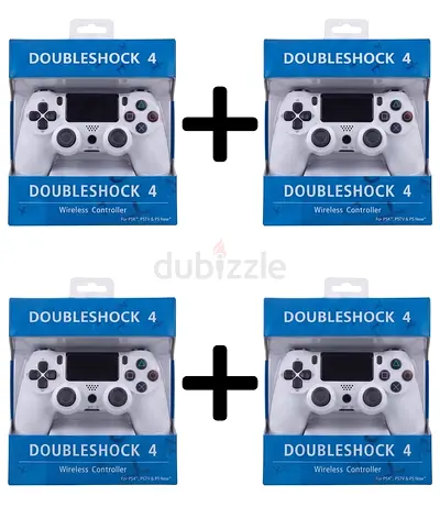PS4 controllers Set of 4 Doubleshock 4 wireless controllers (white)