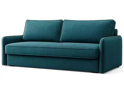 Teal 3-Seater Sofa - Modern Comfortable Couch