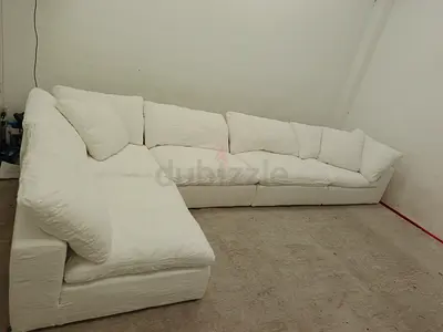 Marina home luscious linen cloud feather 🪶 filled modular sofa