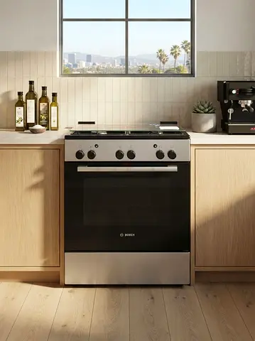 Bosch 4-Burner Gas Stove – Heavy Cast Iron | Rarely Used | Delivery & Warranty