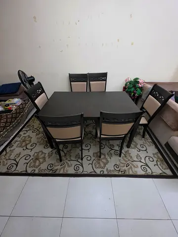 Dining table with 6 chairs- Urgently Sale