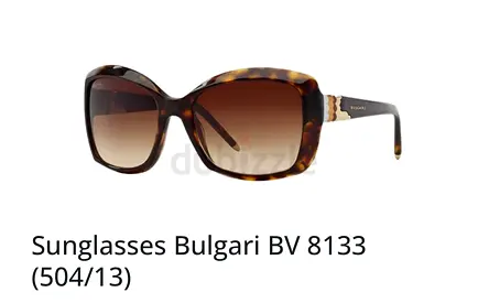 Bulgari sunglasses, model BV 8133.