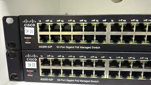 Cisco Fully Managed PoE switch 52ports