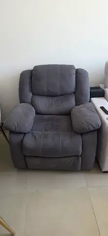 Grey single recliner armchair - Sofa. Free