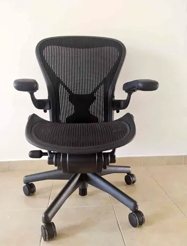 Herman Miller Aeron Classic Black Ergonomic Office Chair - Size B