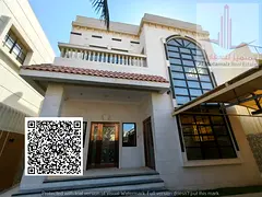 Villa for rent in Muwayhat 2: five master bedrooms, a majlis, a living area, and a maid's room. Pric